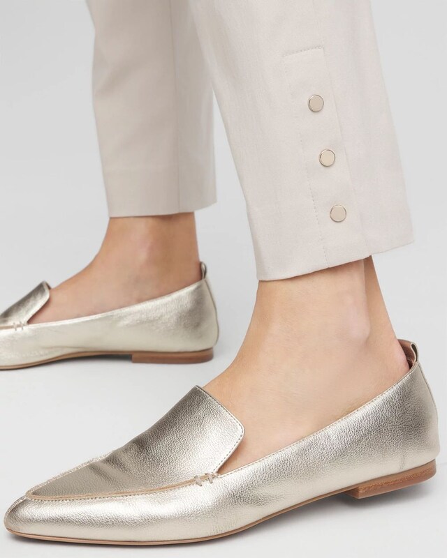 Brigitte Pull-On Slim Rivet Ankle Pants - image 4